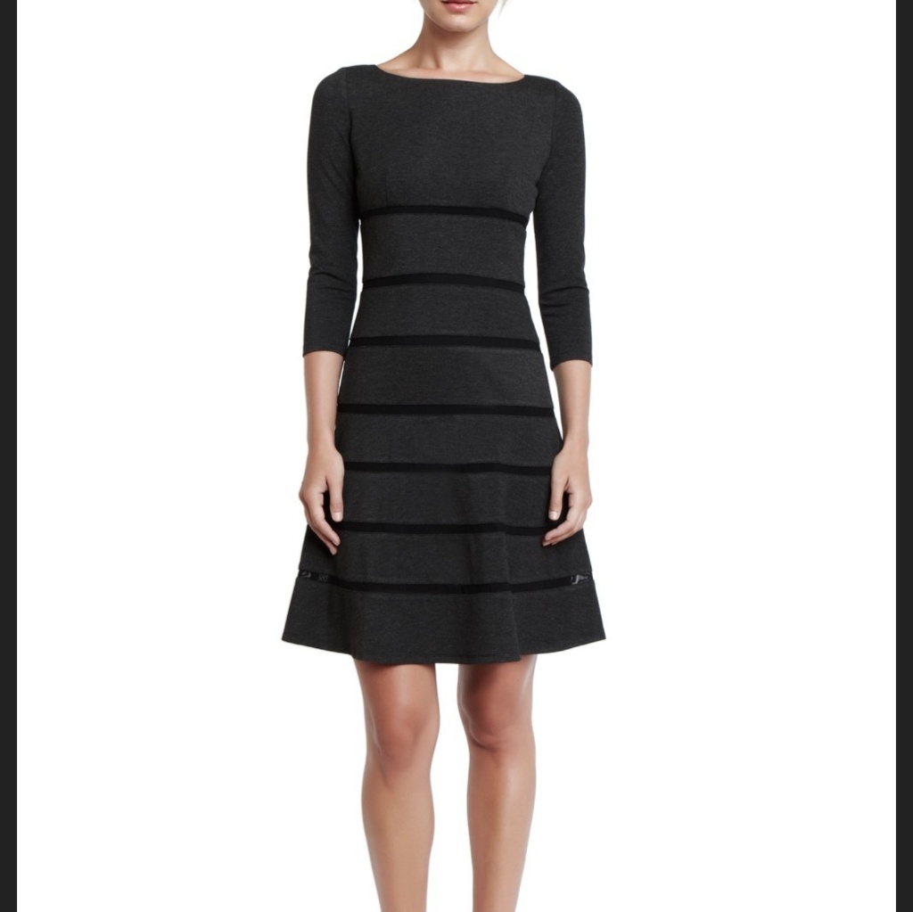 Erin By Erin Fetherston Charcoal Gray Dress
